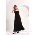 Women's Black Beach Casual Maxi Dress